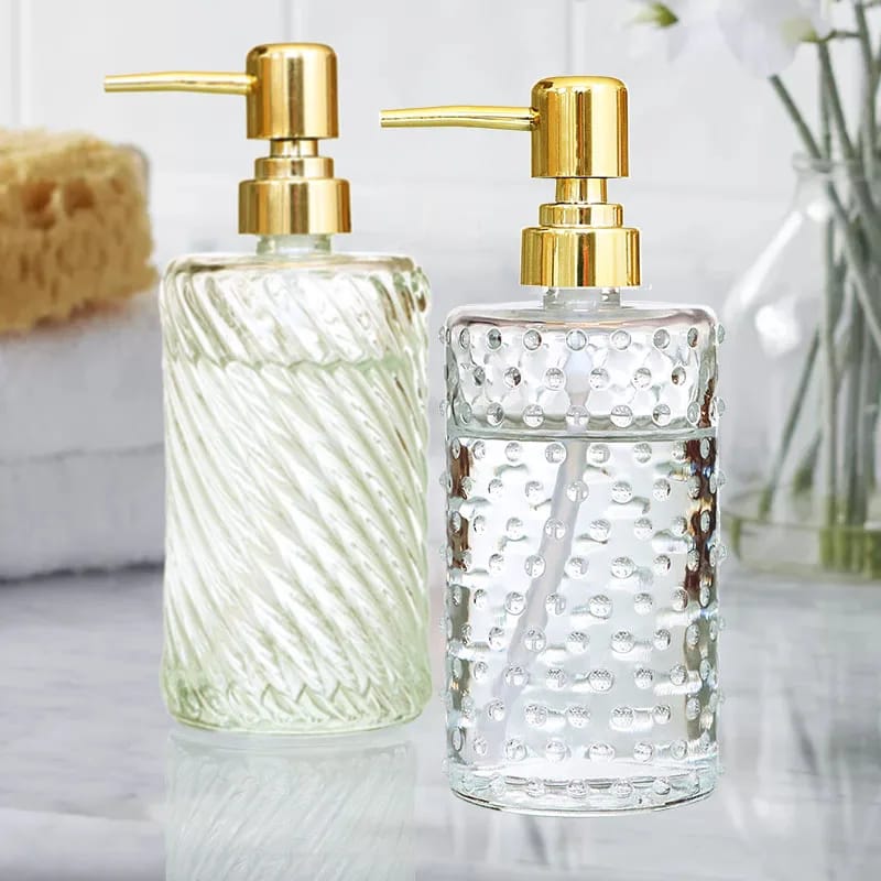 Stainless Steel 400ml Shampoo Soap Dispenser Lotion Bottle
