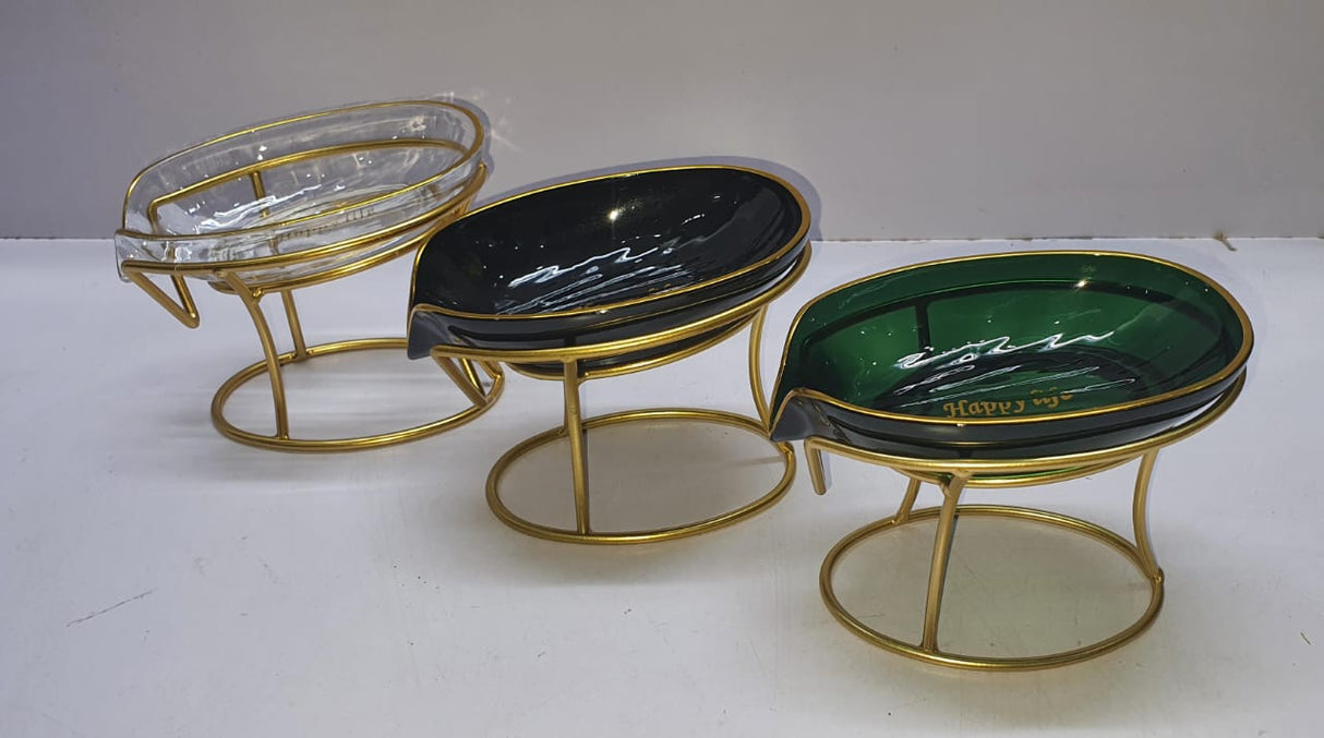 45 degree slanted self draining soap dish