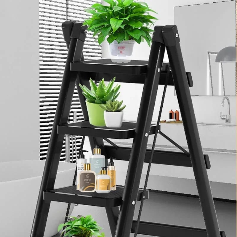 5-Step Foldable Aluminum Ladder | Heavy-Duty 330kg Capacity | Home & Office Us