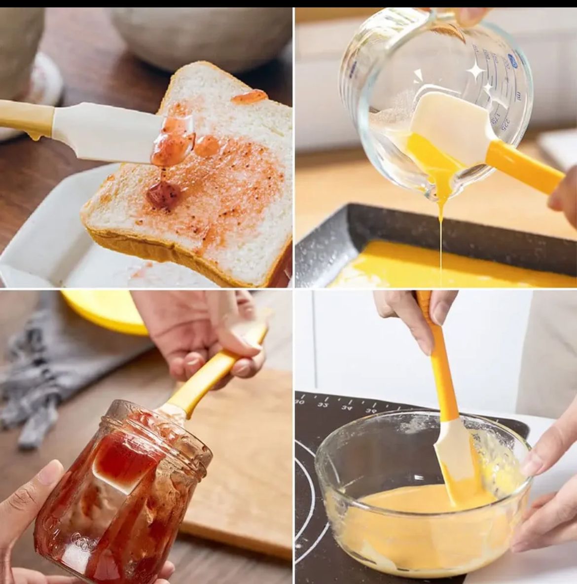 Silicone Cream Baking Spatula Cutter butter jam scrapper