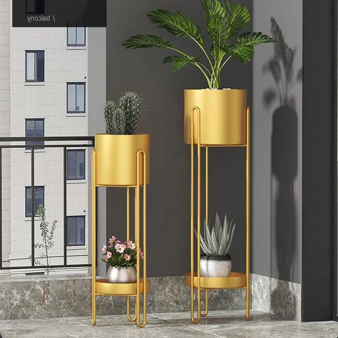 Beautiful Metal Floor Plant Stand