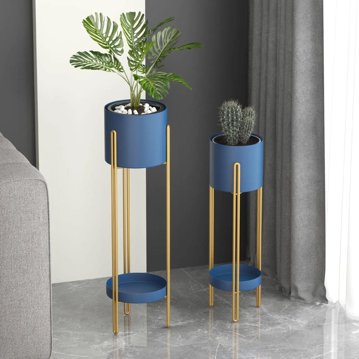 Beautiful Metal Floor Plant Stand