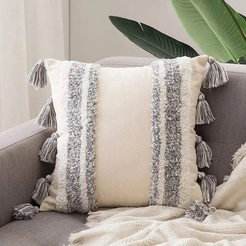 Tassels Moroccan style pillow covers