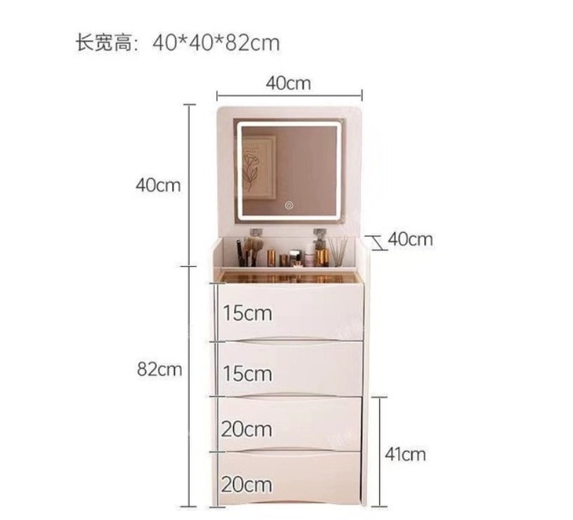 3-in-1 European Vanity Dressing Table Desk Luxury Dresser