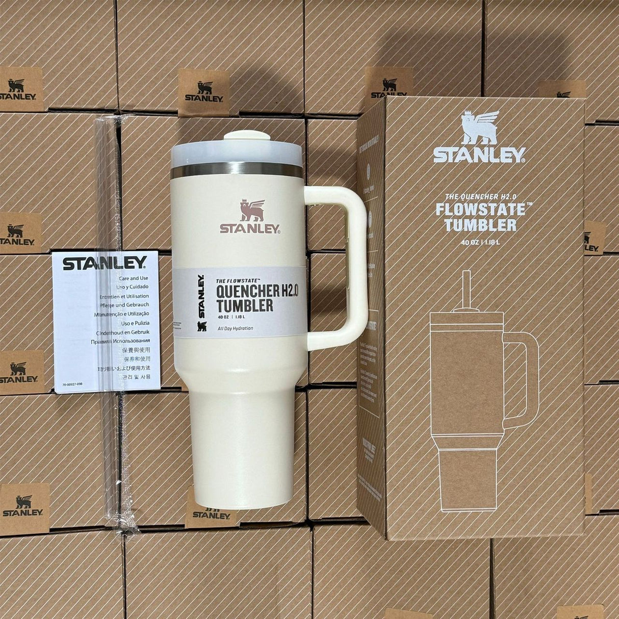 H2.0 1.2L Stainless Steel Tumbler Water Bottle Mug