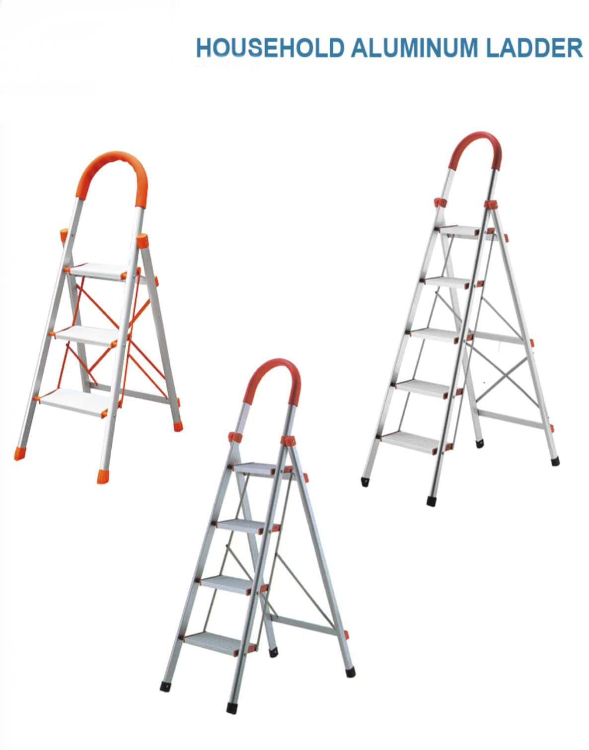 Multipurpose heavy-duty foldable fiberglass ladder