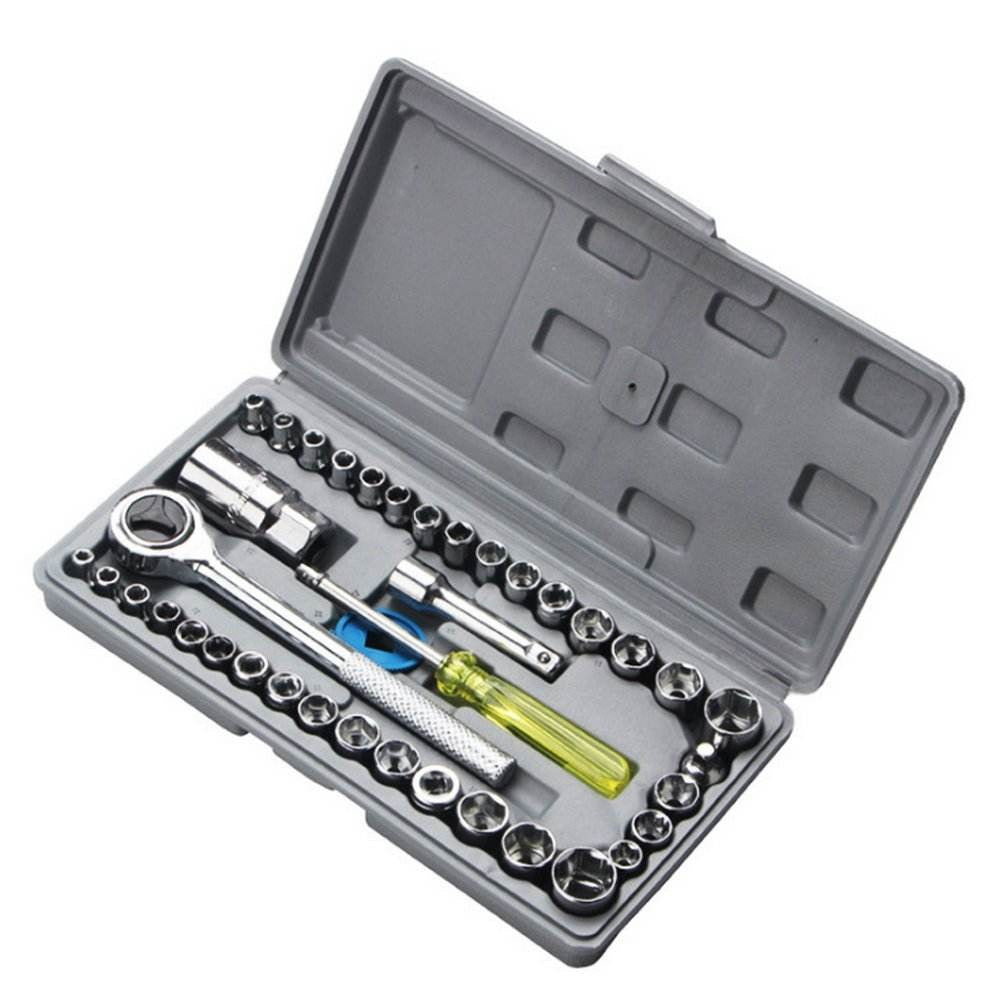 All-in-One 40-Pack Socket Tool Box Wrench Set