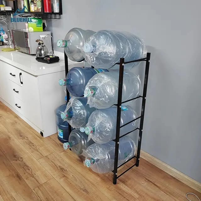 Carbon Steel Water Bottle Holder Racks Organizer Storage