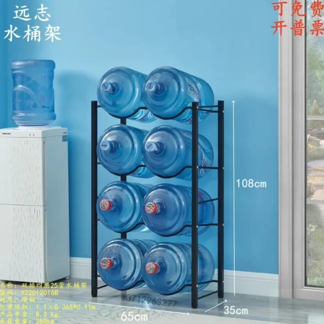 Carbon Steel Water Bottle Holder Racks Organizer Storage