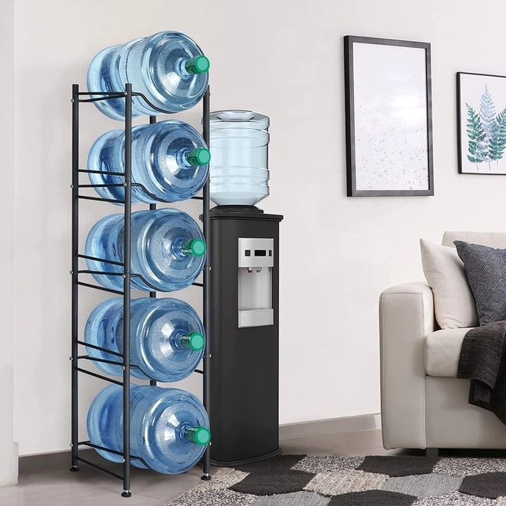 Carbon Steel Water Bottle Holder Racks Organizer Storage