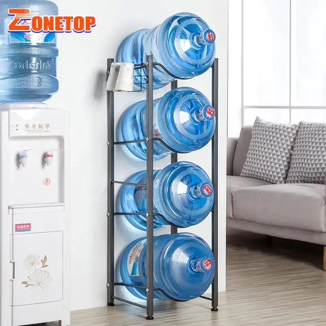Carbon Steel Water Bottle Holder Racks Organizer Storage