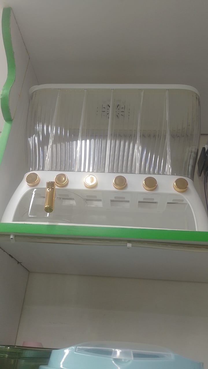 Acrylic Partitioned Rice Cereal Dispenser