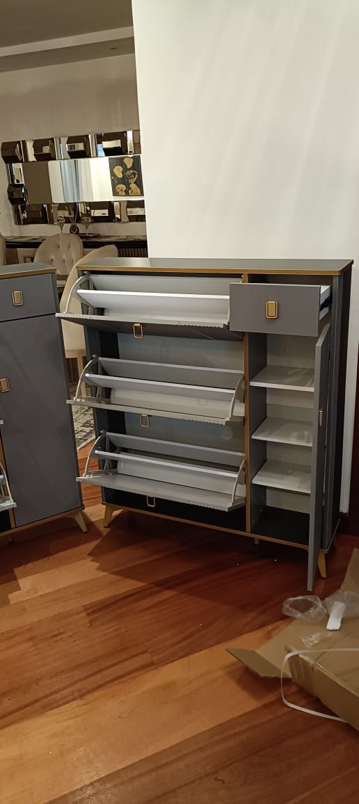 Bucket Flip Shoe Rack Cabinet Luxury Large Capacity Storage Shoe Rack Organizer