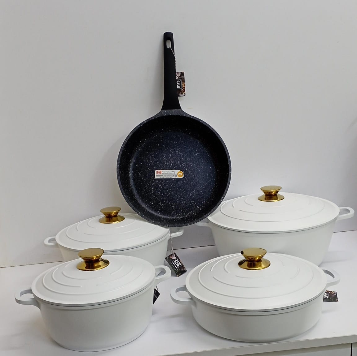 UccLife 11pcs Non-Stick Cookware Set | Pots & Pans Set