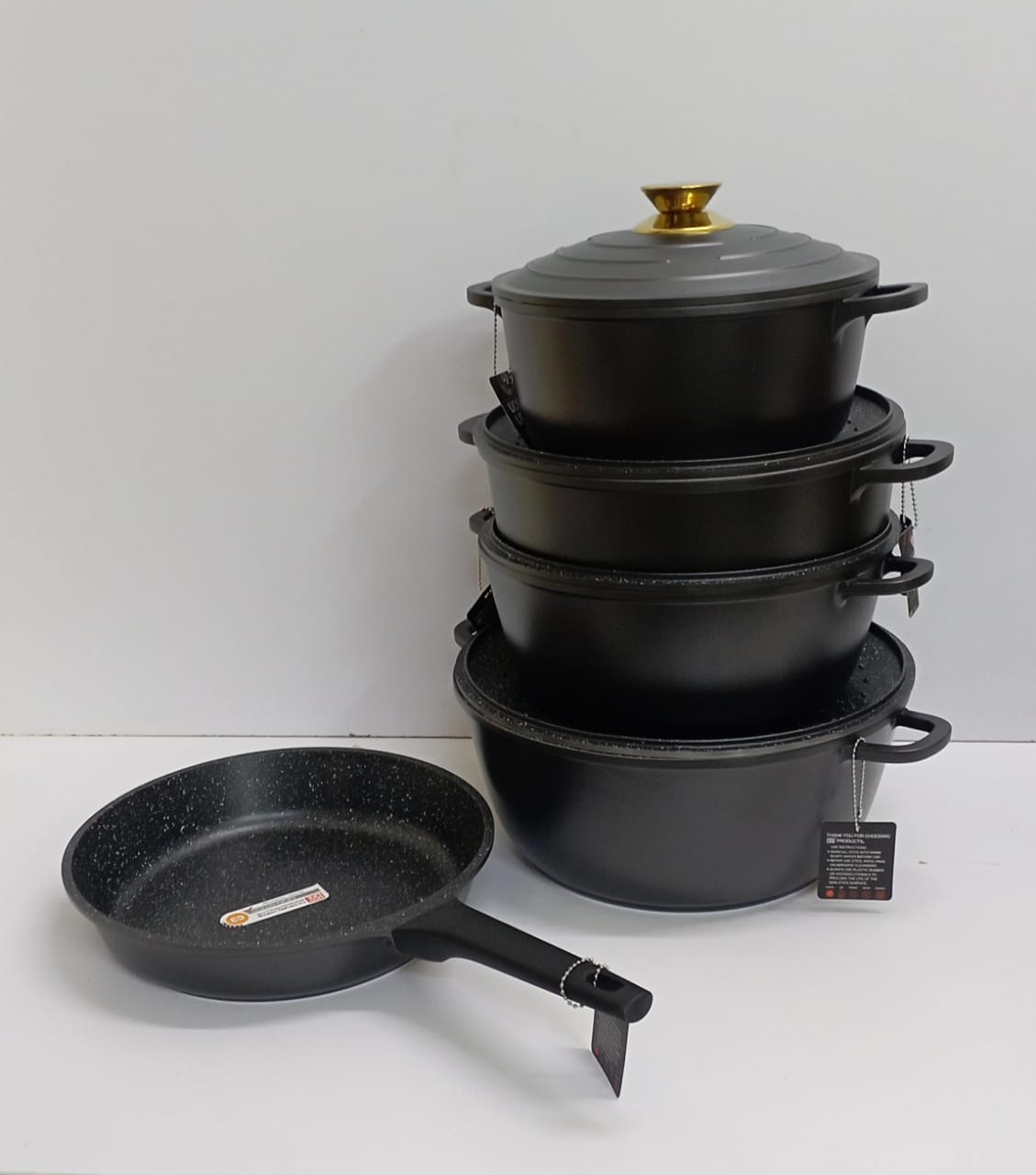 UccLife 11pcs Non-Stick Cookware Set | Pots & Pans Set