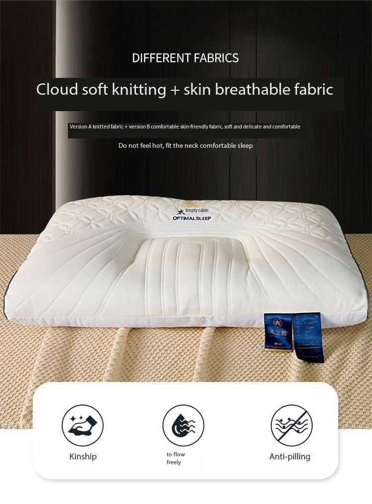 Washable 3D Quilted Cervical Latex Pillow 1Pcs