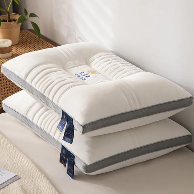 Washable 3D Quilted Cervical Latex Pillow 1Pcs