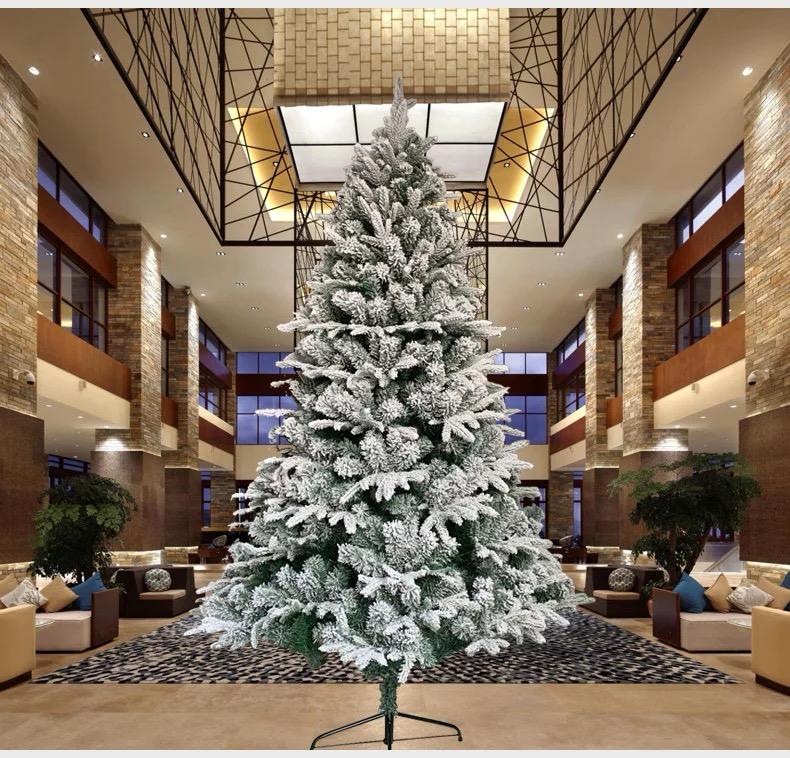 Snow Flocked Christmas Tree