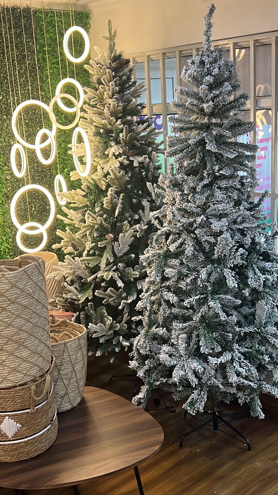 Snow Flocked Christmas Tree