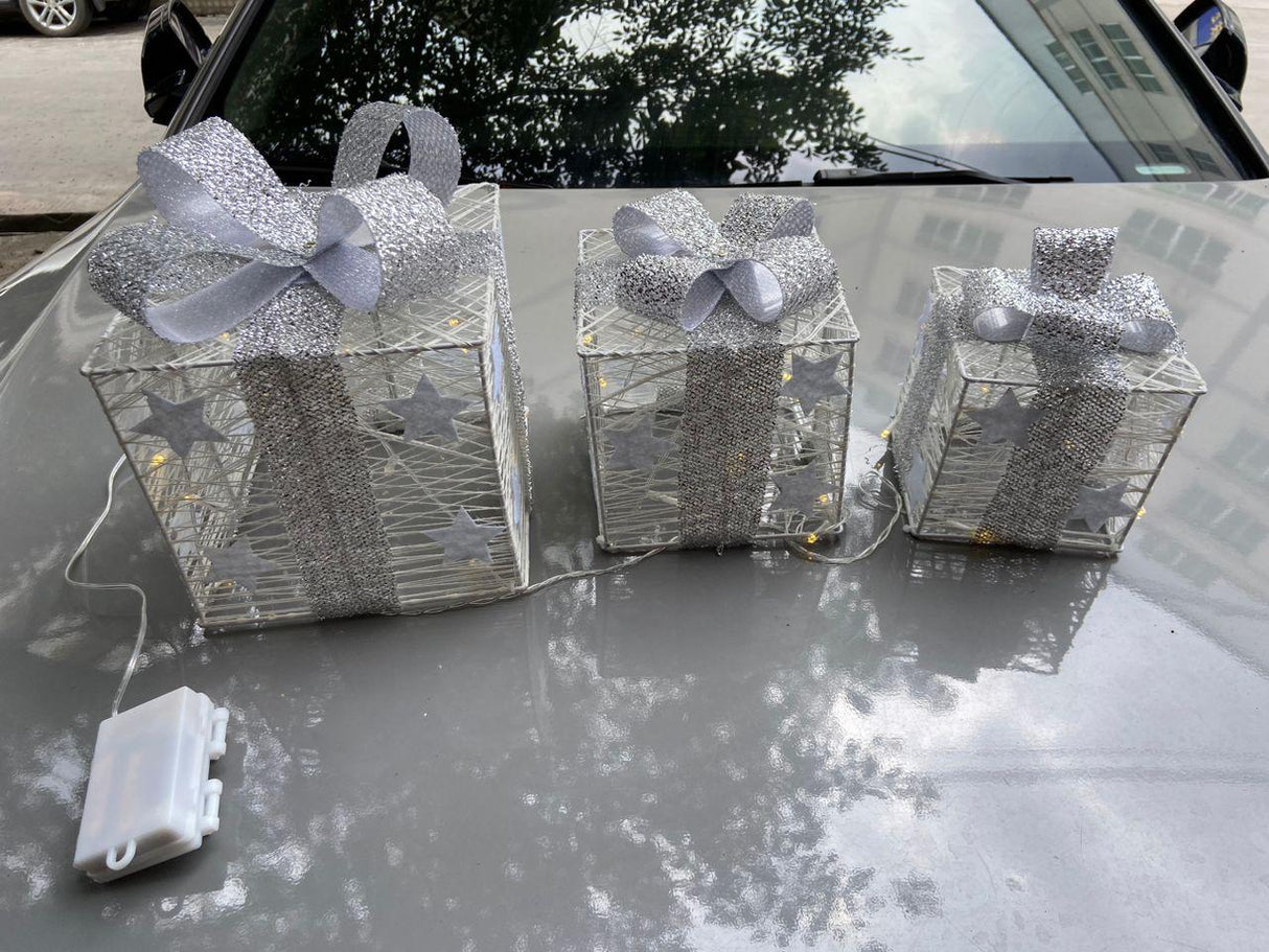 3pcs Set Lighted Gift Box