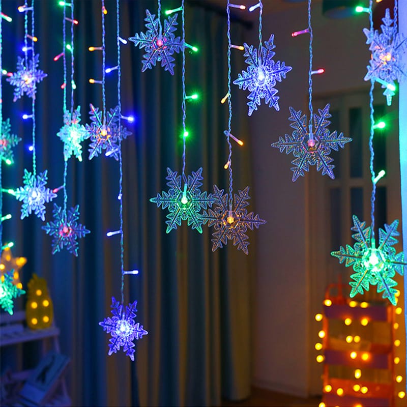 4M LED Christmas curtain light garland decorations