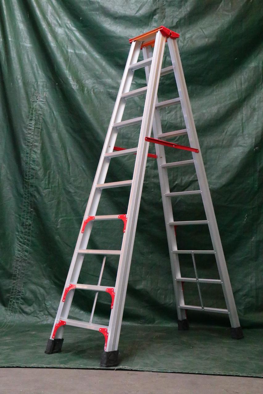 Heavy Duty Aluminum Double Side A Step Ladder