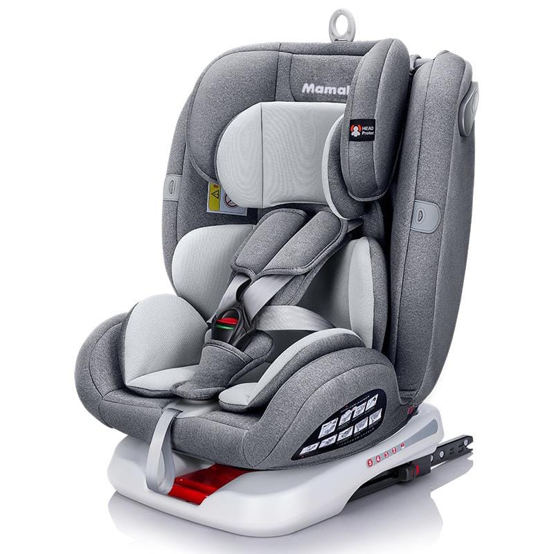 ISOFIX 360 Rottating Kids car seat with fully Reclining position adjustable headset