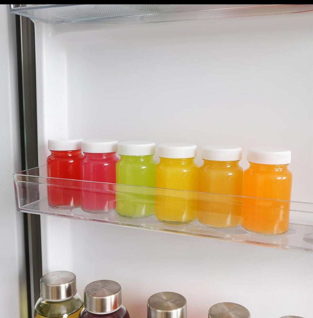 6pcs Ginger Shot Bottles Glass Juice Shot Gingershots Bottles with Caps for Wellness Shot