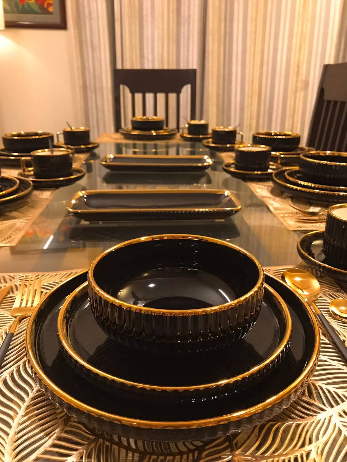 32pcs Elegant European Porcelain Dinner set