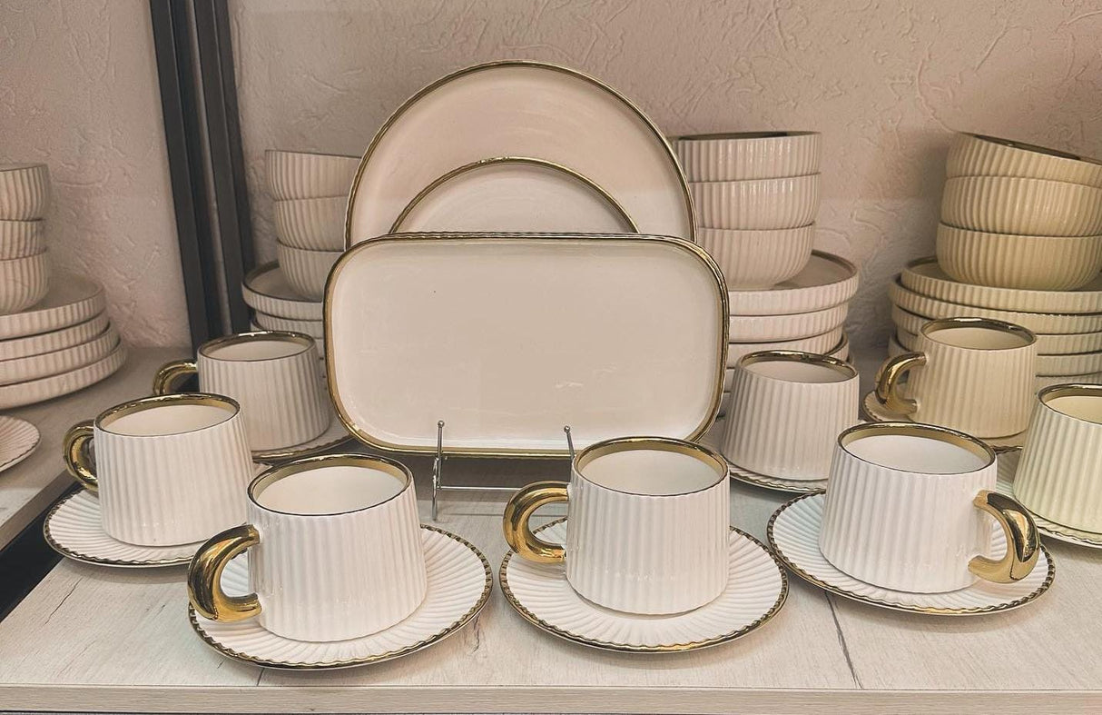32pcs Elegant European Porcelain Dinner set