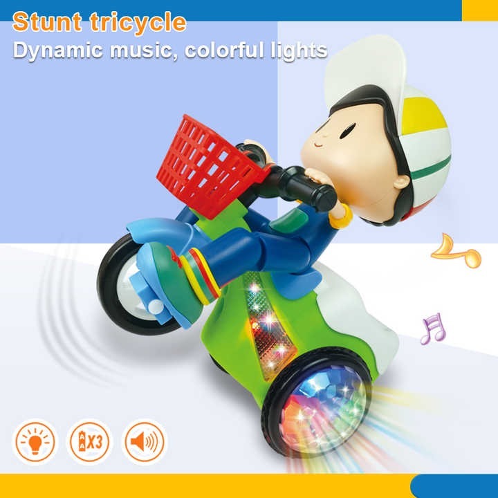 Tricycle stunt toy