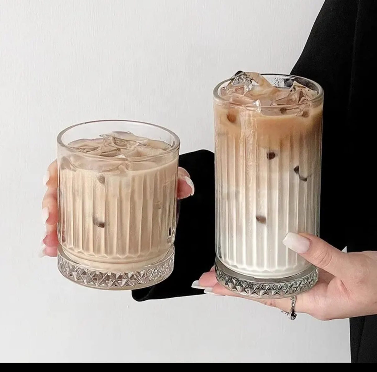 Classical Engraved Ribbed Glassware Crystal glasses