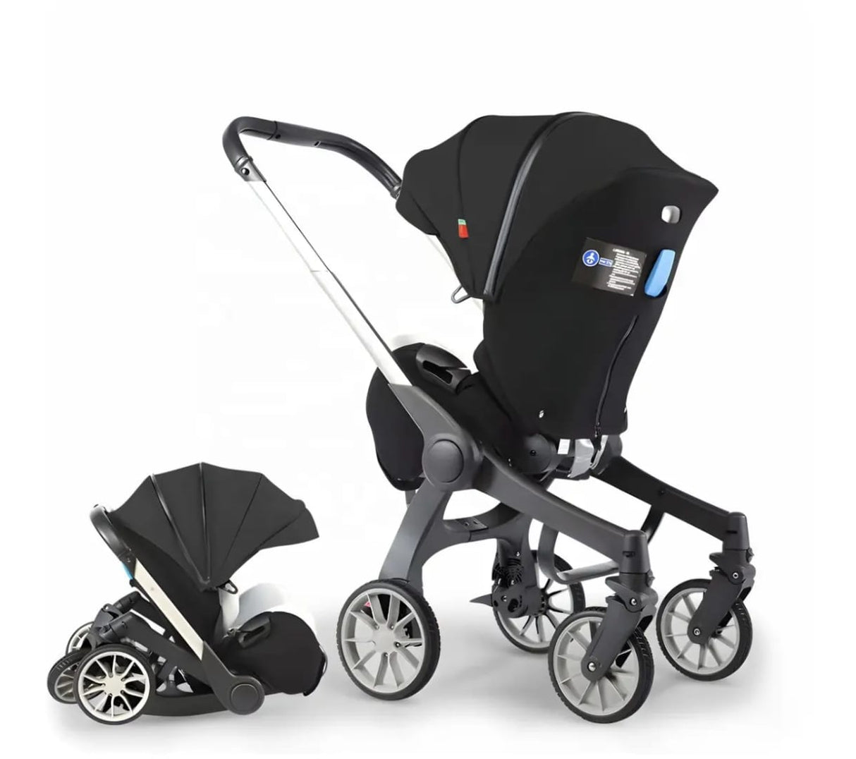 4-in-1 Lightweight Foldable Baby Stroller | Reclining | Two-Way Facing | Newborn to Toddler