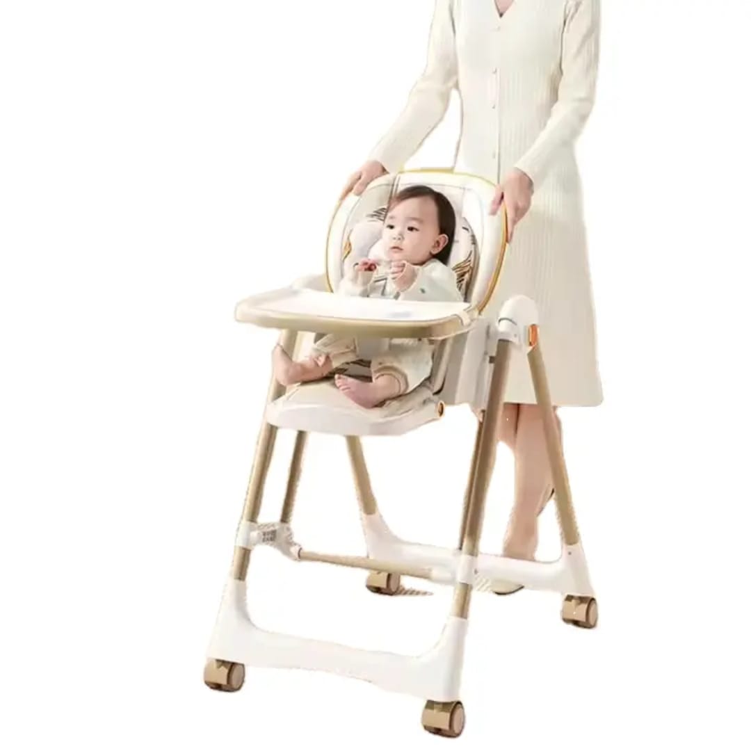 Multi-Functional Baby Feeding Chair with Swing, Recline & Wheels | Convertible High Chair