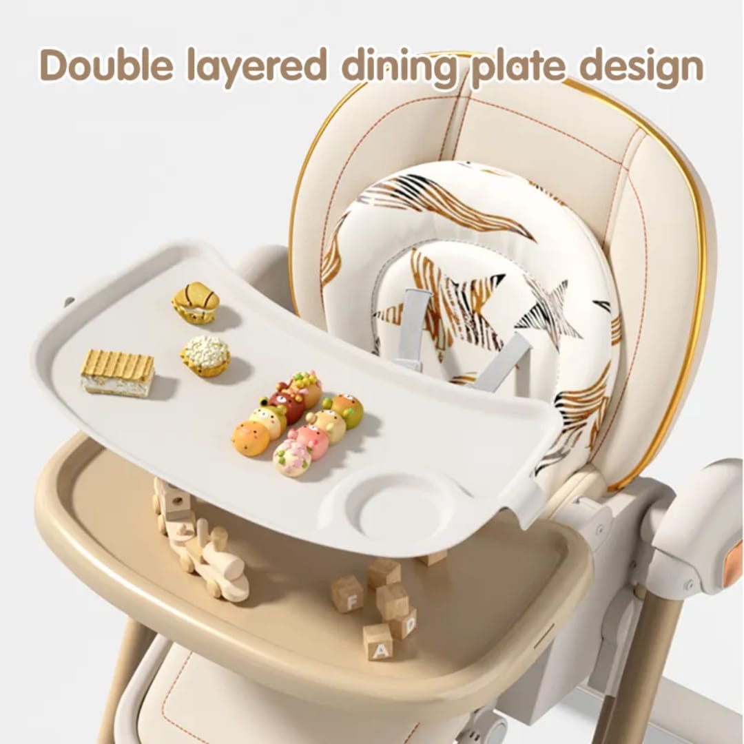 Multi-Functional Baby Feeding Chair with Swing, Recline & Wheels | Convertible High Chair