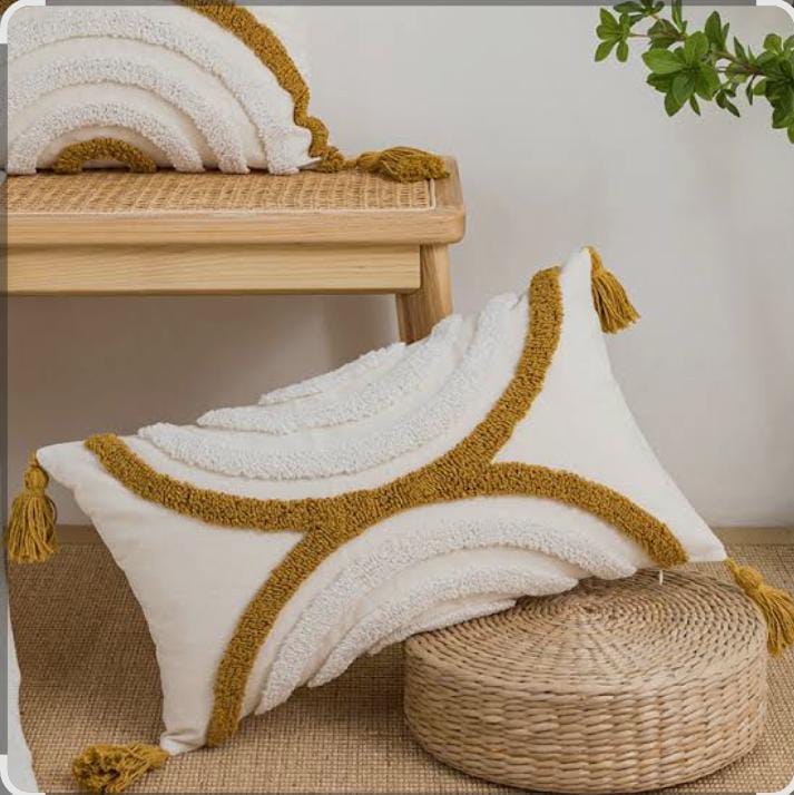 Nordic Cotton Woven Cushion Cover