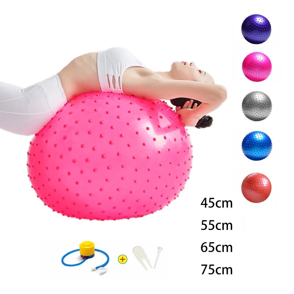 *Spike Gym Ball Large Sensory Ball Fitness Anti Burst Slip Resistant Yoga Exercise Balls