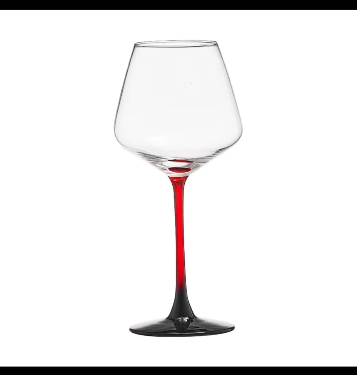 Elegant Burgundy Lhotse Crystal Wine glass 6pcs 470ml Red Stem