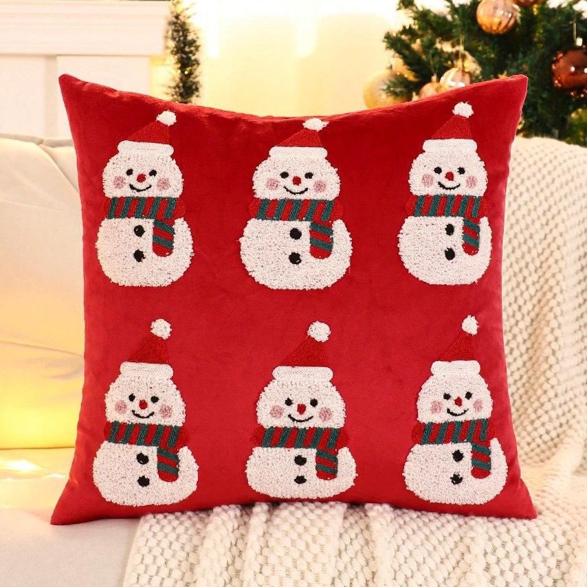 New Design Trendy Christmas Pillow Cases 2025 45cm x 45cm Festive Cushion Covers  Holiday Season Home Decor for Sofa, Bed & Living Room