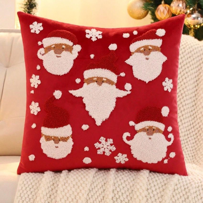 New Design Trendy Christmas Pillow Cases 2025 45cm x 45cm Festive Cushion Covers  Holiday Season Home Decor for Sofa, Bed & Living Room