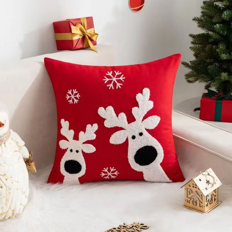 New Design Trendy Christmas Pillow Cases 2025 45cm x 45cm Festive Cushion Covers  Holiday Season Home Decor for Sofa, Bed & Living Room