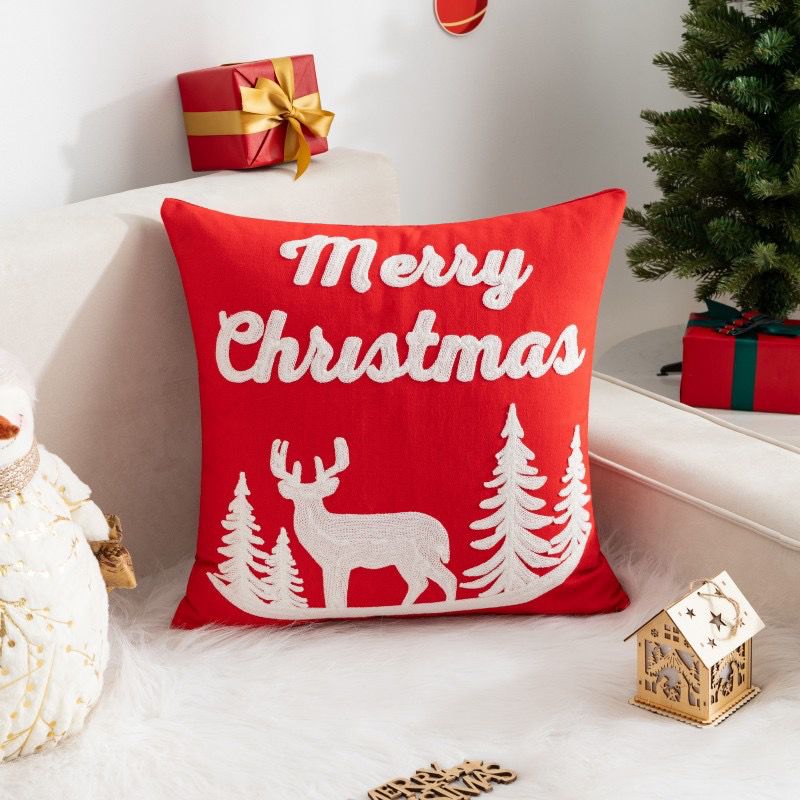 New Design Trendy Christmas Pillow Cases 2025 45cm x 45cm Festive Cushion Covers  Holiday Season Home Decor for Sofa, Bed & Living Room
