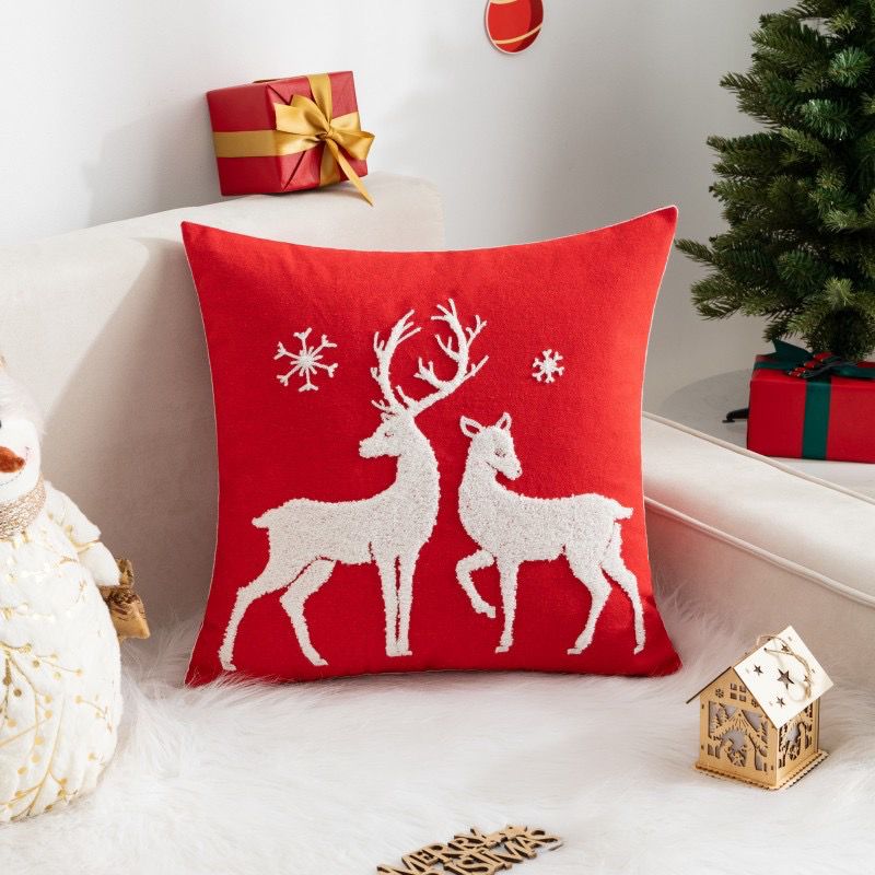 New Design Trendy Christmas Pillow Cases 2025 45cm x 45cm Festive Cushion Covers  Holiday Season Home Decor for Sofa, Bed & Living Room