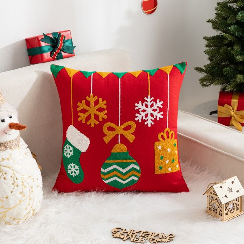 New Design Trendy Christmas Pillow Cases 2025 45cm x 45cm Festive Cushion Covers  Holiday Season Home Decor for Sofa, Bed & Living Room