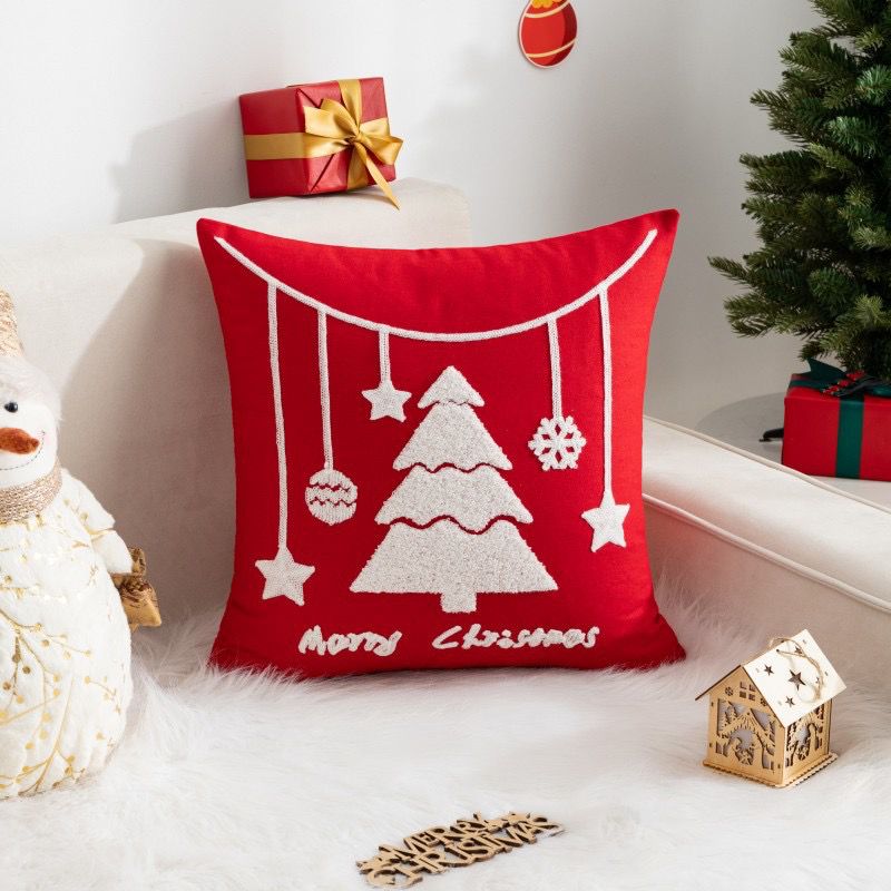 New Design Trendy Christmas Pillow Cases 2025 45cm x 45cm Festive Cushion Covers  Holiday Season Home Decor for Sofa, Bed & Living Room