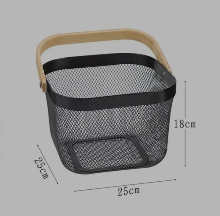 Multipurpose Mesh Storage Basket with Handles Fruit, Vegetables & Household Organizer