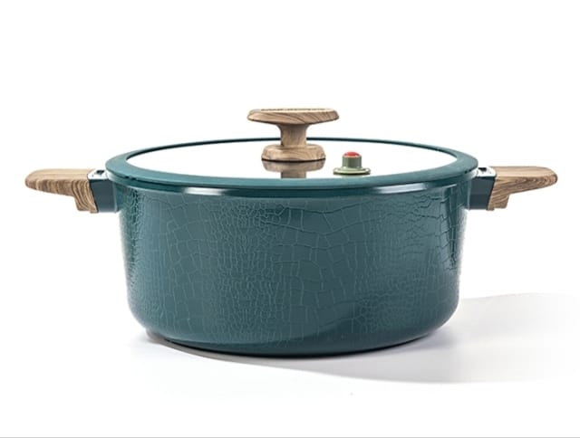 MGC Crocodile Series 8 Piece Ceramic Cookware Set – Die Cast Aluminium with Non Stick Coating Induction Base