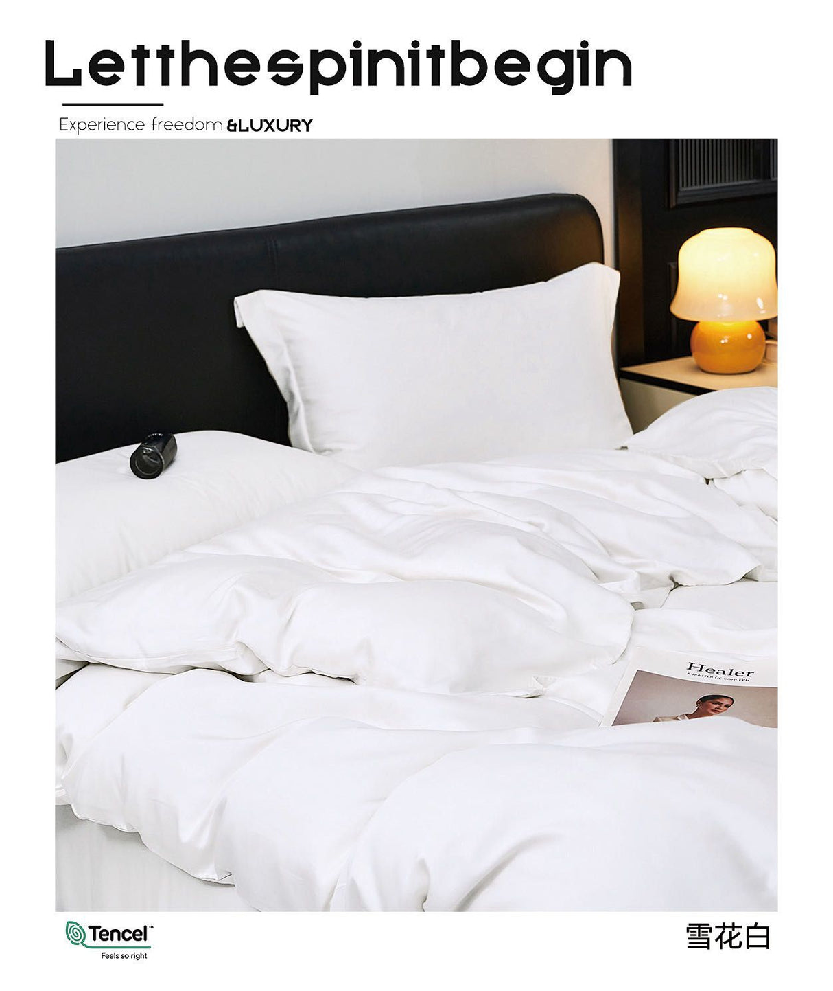 Tencel Silk Duvet & Quilt Cover King Size – Soft & Breathable