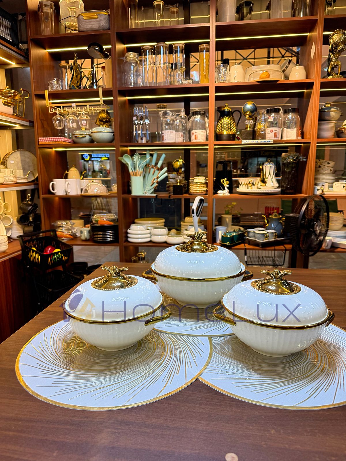 3-Piece Food Warmer Serving Pot Set with Lids – Buffet & Party Chafing Set
