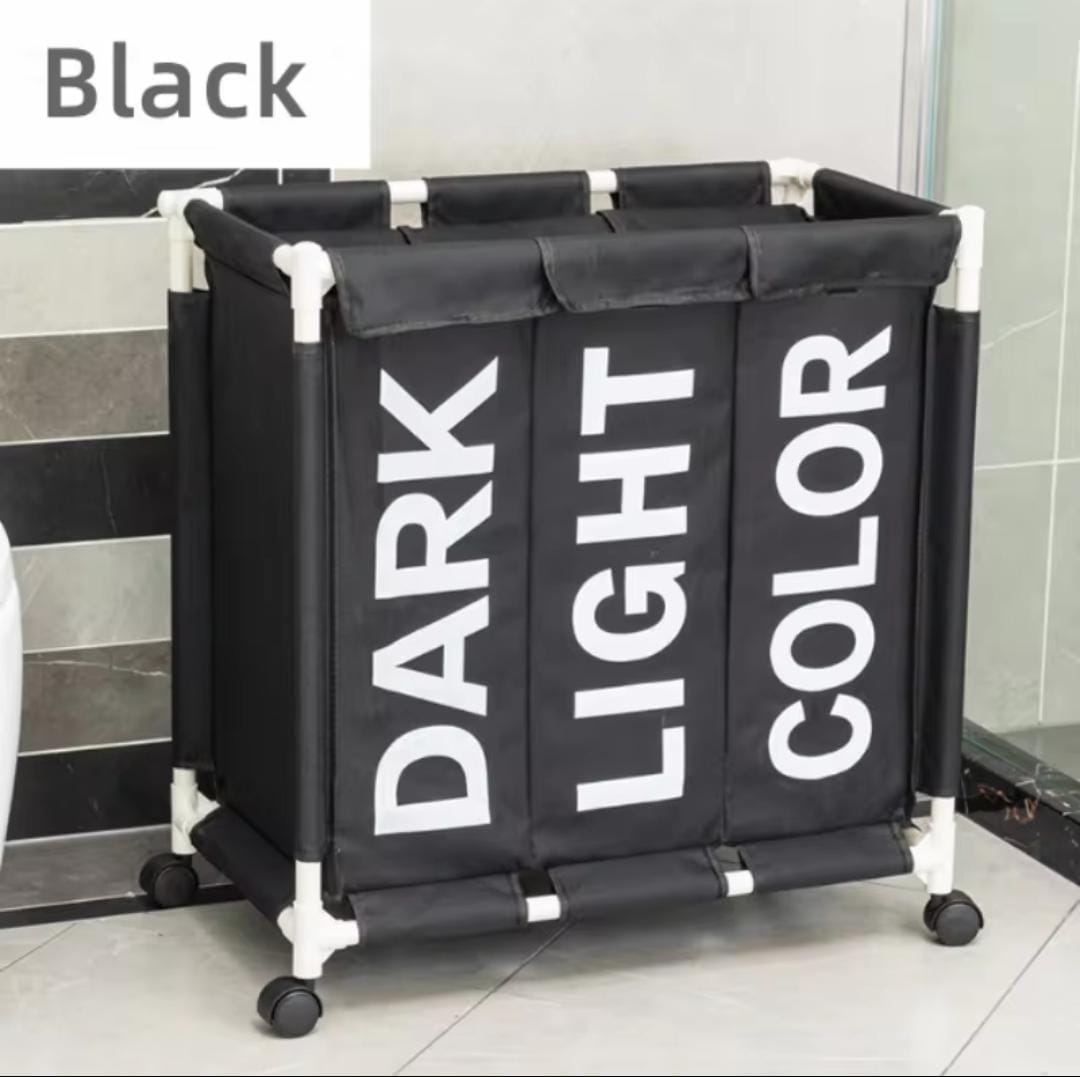 Laundry Basket with Wheels | 1–4 Compartment Sorting Hamper